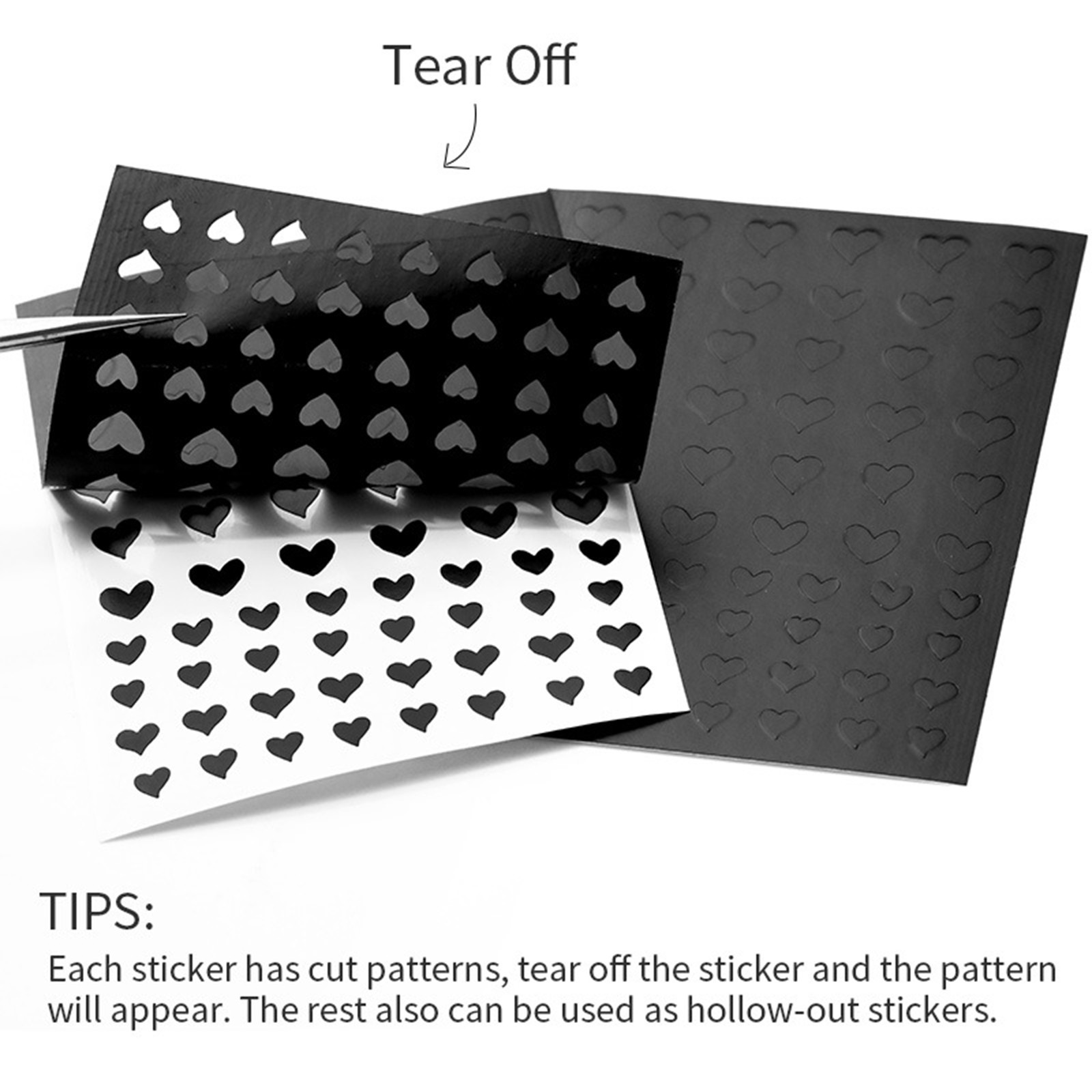 Airbrushs Nail Stickers Nail Stencils French Tip Butterfly Star Heart